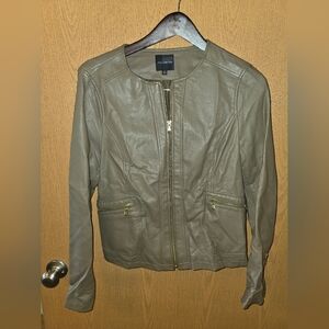The Limited Women's Faux Leather Jacket - Taupe